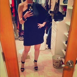 Halston Heritage 1970s inspired cocktail dress